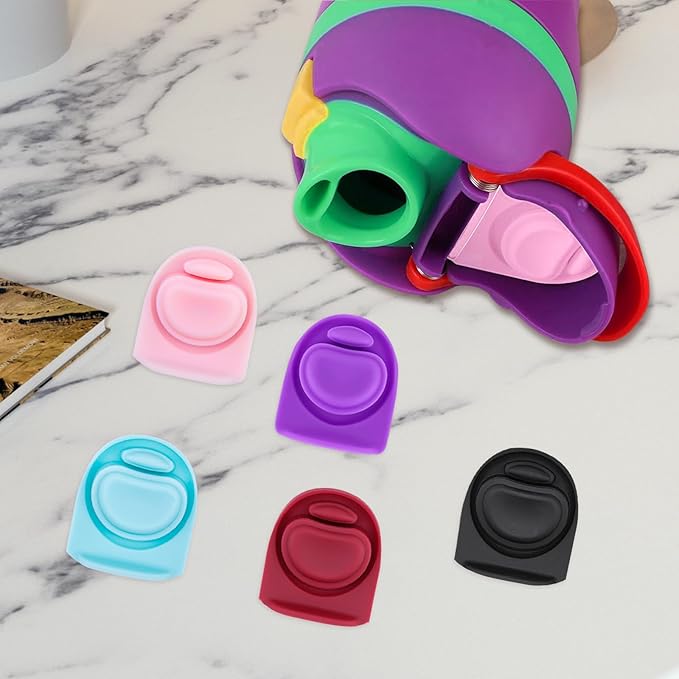 5pcs Replacement Stopper Seal Compatible with Owala FreeSip 24oz 32oz,Water Bottle Lid Insert Cap Rubber Seal Parts for Owala 16/19/24/32/40oz Spout Gasket Mouth piece Accessories F3