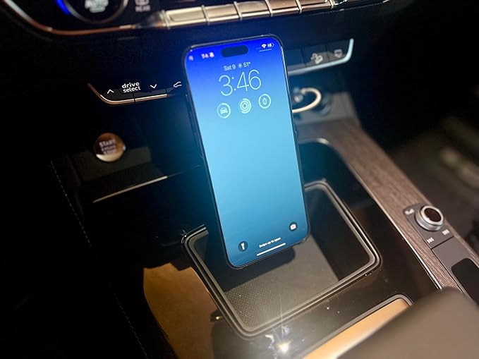 Phone Charger Mount for Audi Q5 / SQ5 / A5 B9.5 (2020+), Compatible iPhone and Android.