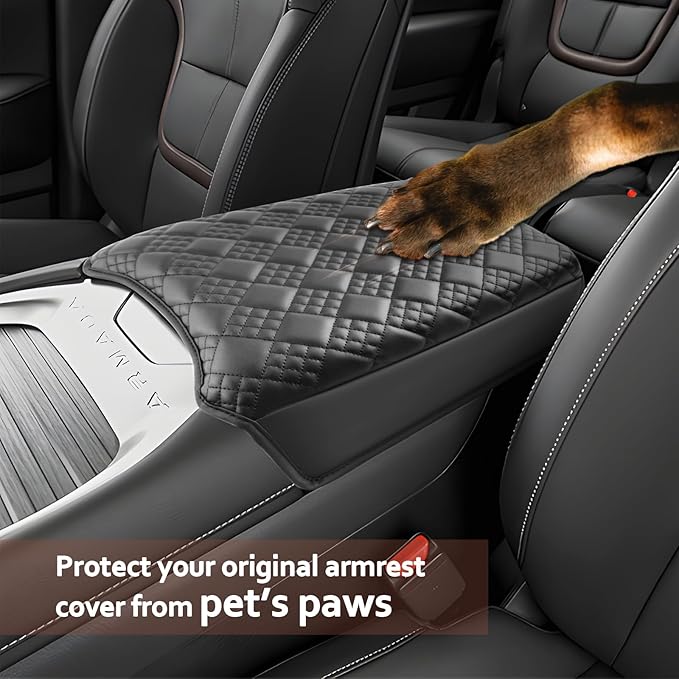 SKTU for 2025 2026 Nissan Armada Armrest Cover for 2025 2026 Nissan Armada (SV/SL/Platinum/Pro-4X/Platinum Reserve) Center Console Cover Nissan Armada 2025 2026 Accessories Console Cushion (Thicken)