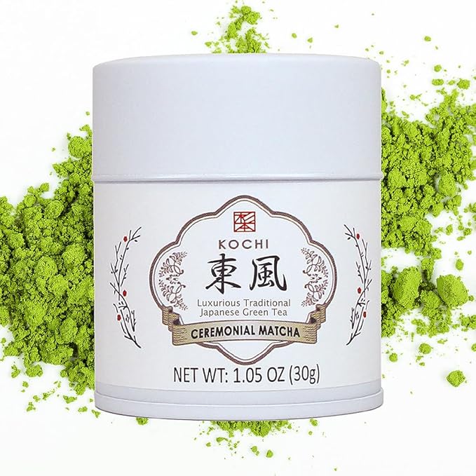 SUGIMOTO TEA Matcha Ceremonial Grade Japanese Matcha Powder "KOCHI" 1.05 oz (30 g)