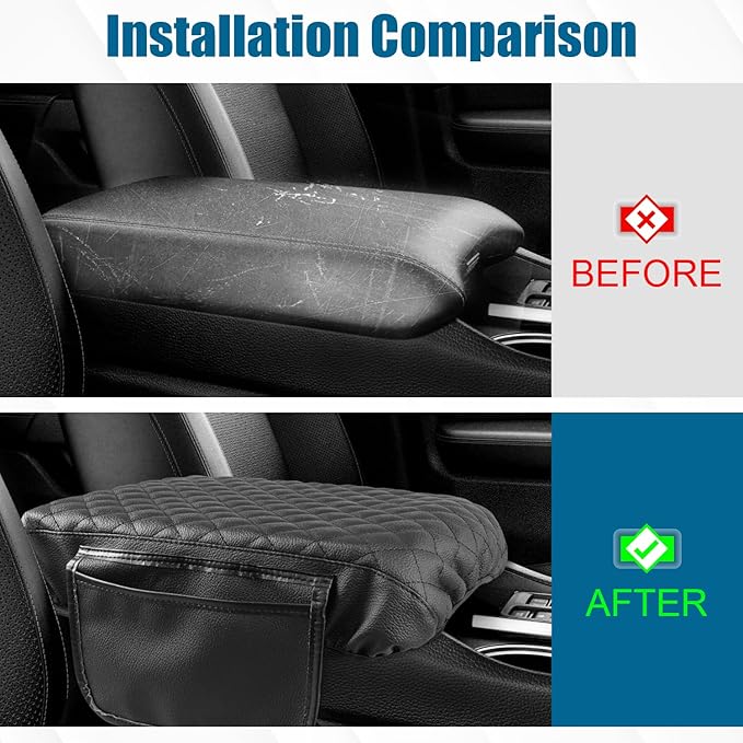 Center Console Armrest Cover Compatible with for 2023-2025 2026 Honda Pilot 2024-2026 Ridgeline Passport Armrest Lid Accessories Middle Console Pad Arm Rest Protector Cushion Pad Cover
