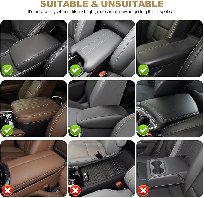 YORKNEIC Console Cover Fit for Lincoln MKC Bling Car Center Console Cover: Crystal Rhinestone Car Armrest Cushion Diamond Middle Console Cover