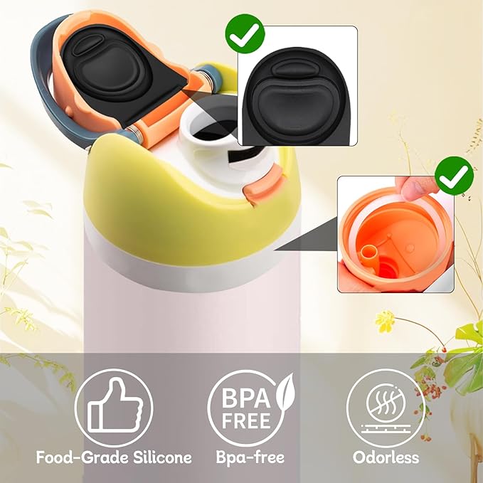 3 Sets Replacement Seal Stopper and O Ring Gasket Compatible with Owala FreeSip 24oz 32oz,Water Bottle Lid Insert Cap Rubber Seal Parts for Owala 16/19/24/32/40oz Mouth Piece Accessories Z3K9