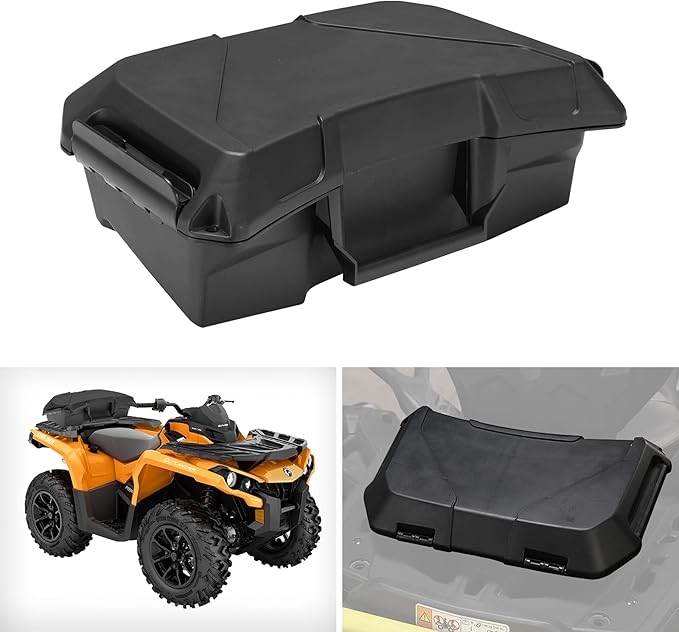 A & UTV PRO ATV Outlander Seat Rack Storage Cargo Box, 2 GAL (7.5L) Front Rear Rack Back Seat Storage Box for Can-Am Outlander G2, G2L L MAX 6X6 Renegade, Replace OEM #708200408