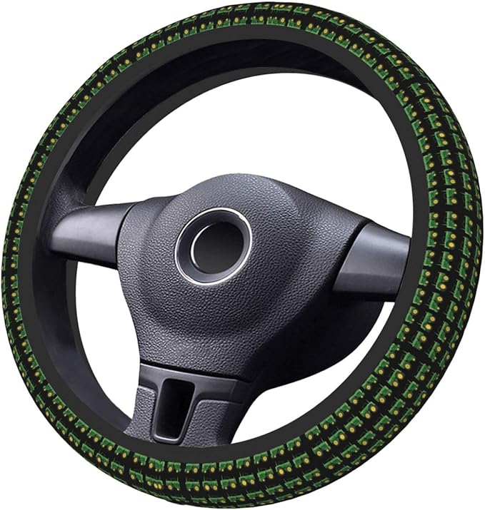 Neoprene Steering Wheel Cover Cartoon Tractors Car Steering Wheel Cover Universal Fit for Most Cars