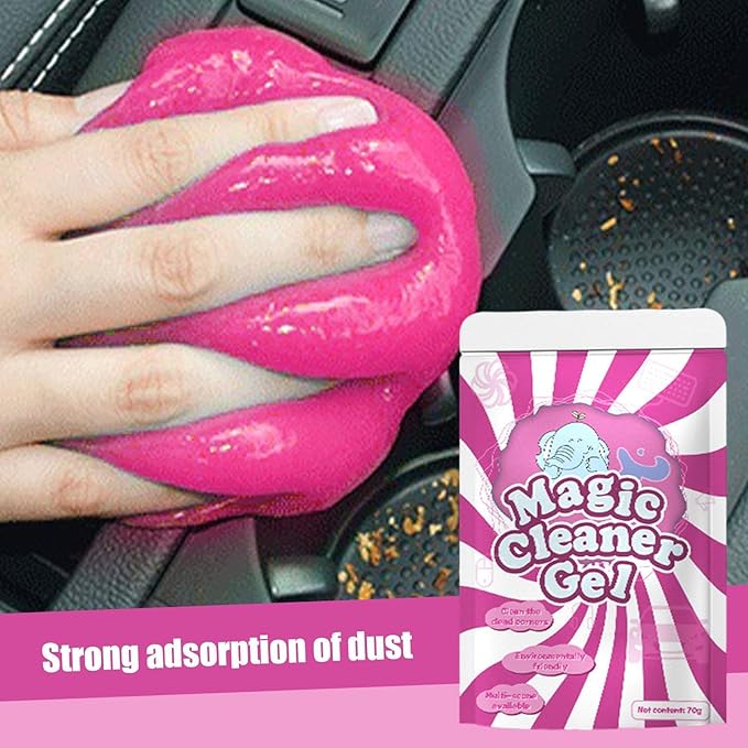 Car Cleaning Putty - Versatile Interior Cleaner and Keyboard Detailing Gel | High-Performance Slime for Car Interiors, Home, & Office Use, Easy to Use Cleaning Accessory for Dust Dirt Removal
