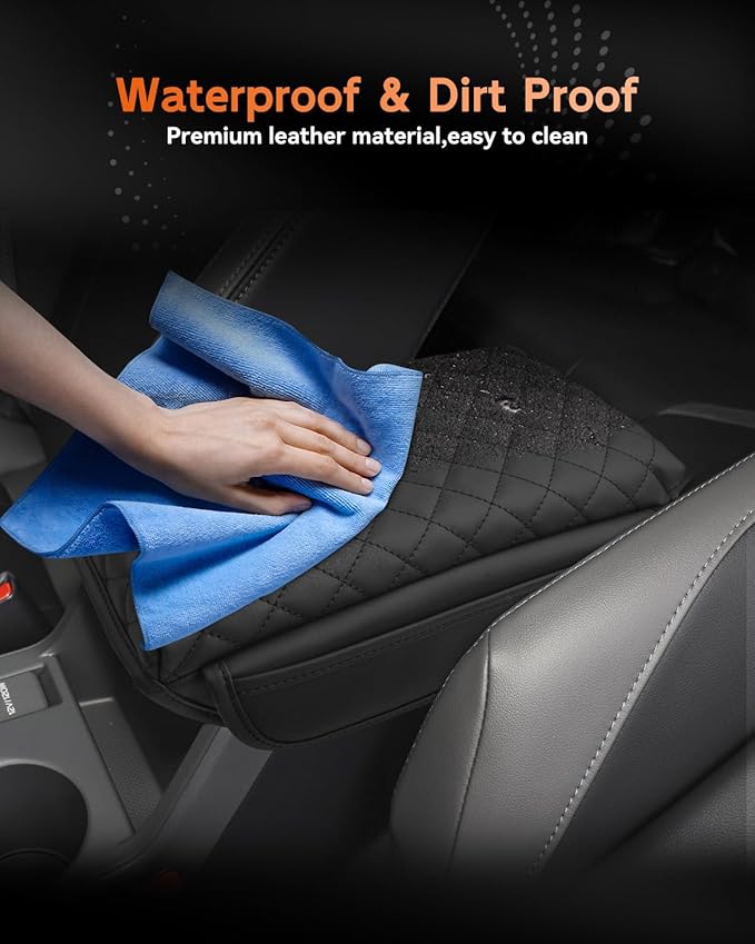CDEFG for Subaru Impreza 2024-2025 2026 Center Console Cover Armrest Box Cover for Impreza (Base, Sport, RS) Accessories Console Arm Rest Protector Thickened with Side Pocket