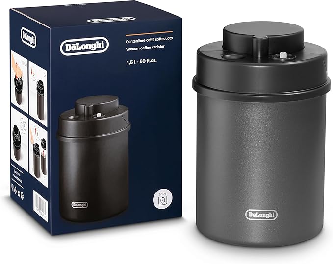 De'Longhi Vacuum Coffee Canister, Black
