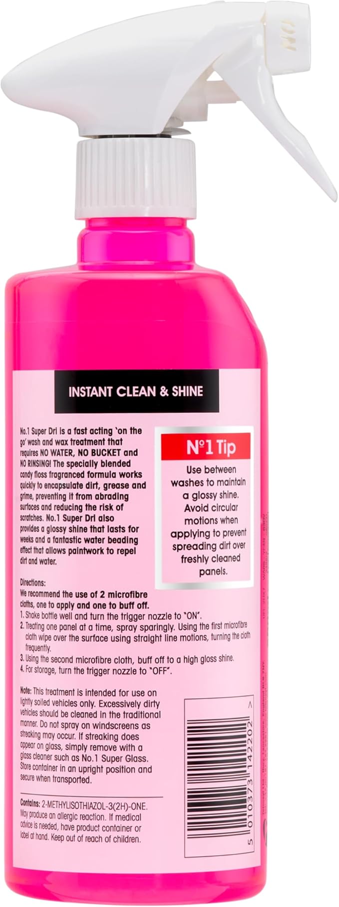 CarPlan No.1 Super Dri Waterless Car Wash & Wax, 21 Fl Oz