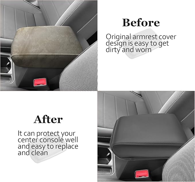 SKTU 2024 Tiguan/ 2024 2025 2026 Taos Center Console Cover for 2018-2024 Volkswagen Tiguan/ 2022-2026 Volkswagen Taos Armrest Cover 2024 2025 2026 VW Taos Accessories Center Console Cushion
