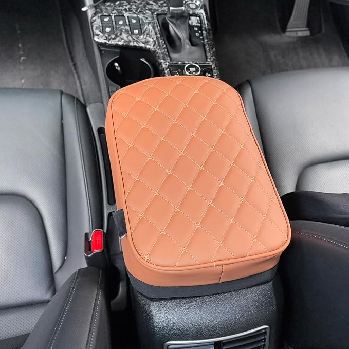 Brown Memory Foam Center Console Cover Cushion Pad Car Armrest Arm Rest Cover Cushion Compatible with Kia Sportage 2023-2025 Accessories