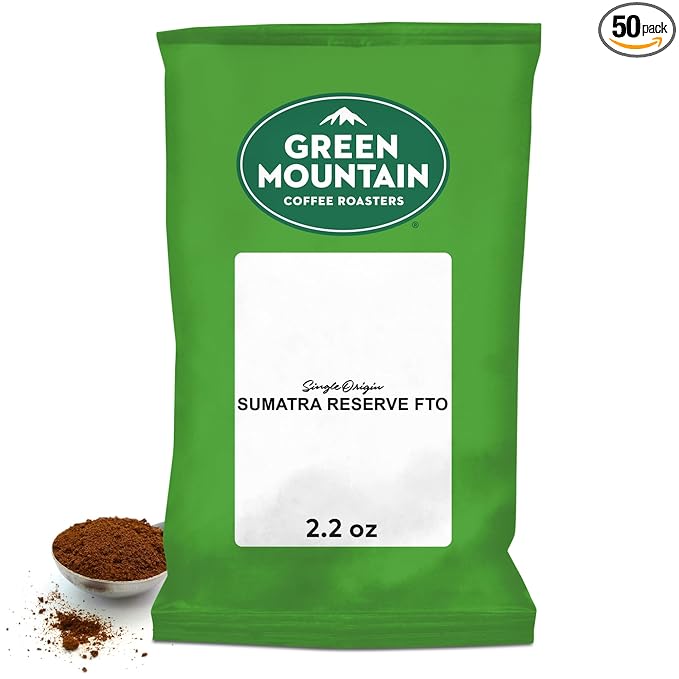 Green Mountain Coffee Roasters Sumatra Reserve FTO, Keurig Fractional Packs, 50 Count, 2.2 oz