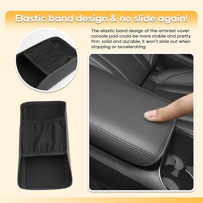 Armrest Cover for 2026 Outback (Premium/Limited/Limited XT/Wilderness/Touring) Subaru Outback Accessories Center Console Cover Arm Rest Protector Middle Lid Pad Protector PU Leather,Anti-Scratch