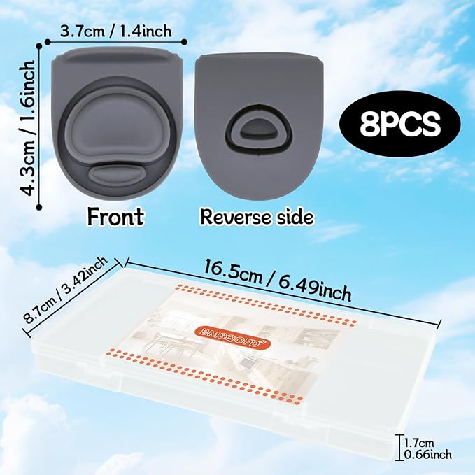 8 Pcs Replacement Rubber Seal Stopper Compatible with Owala FreeSip,Water Bottle Top Gasket Lid for Owala 16/19/24/32/40oz Bottle Mouth Cap Silicone Stoppers Parts Insert Accessories 8AB-U2