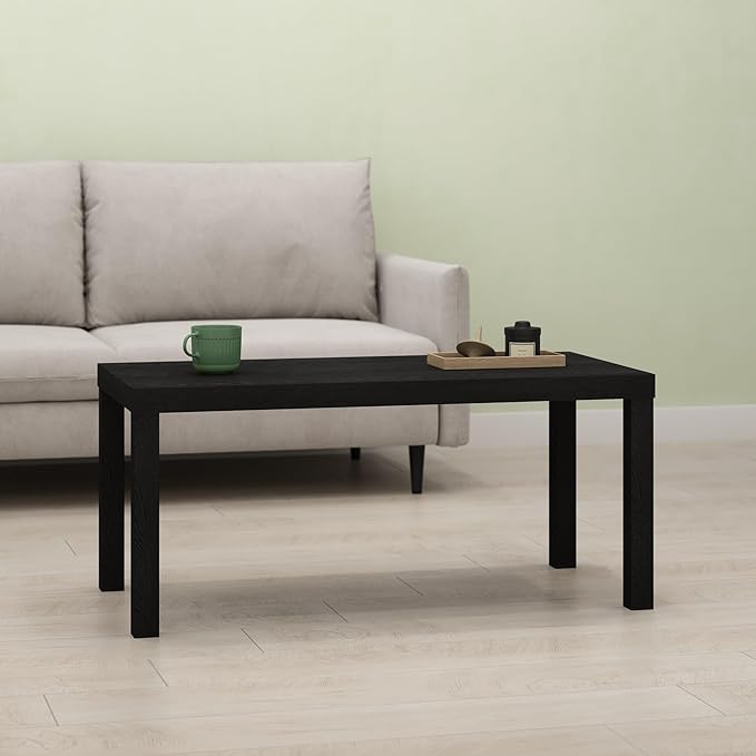 Bayan Coffee Table, Square Side Table or Small Spaces, Living Room, Black