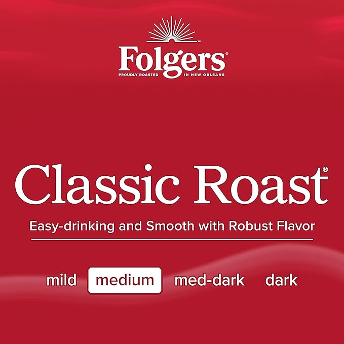 Folgers Classic Medium Roast Ground Coffee, 10.3 Oz 175th Anniversary Limited Edition Metal Can (Pack of 2)