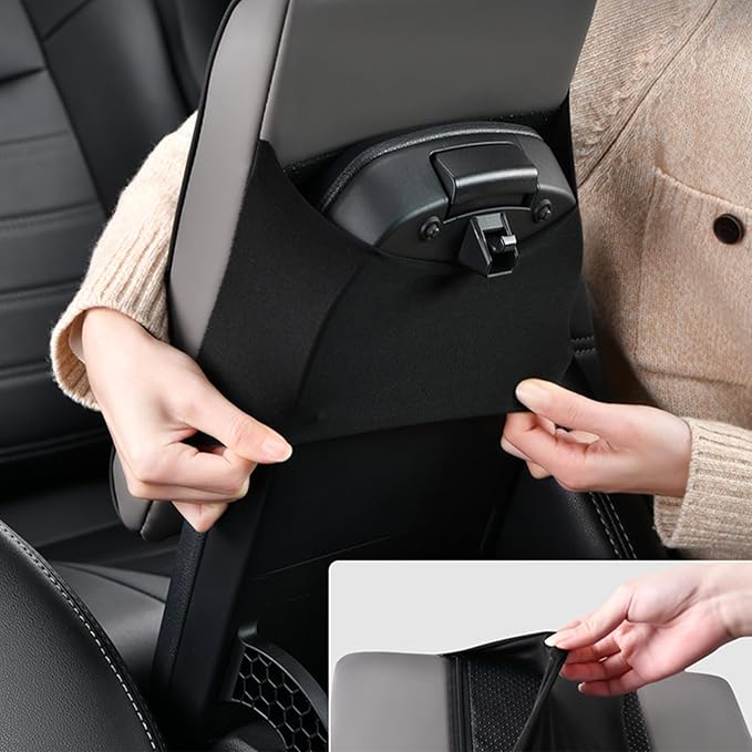 Car Armrest Pad for Audi SQ8/RS Q8 RSQ8 2019 2020 2021 2022 2023 2024 2025 Car Centre Console Armrest Padding Car Center Console Cover Pad with Memory Foam,Black, normal