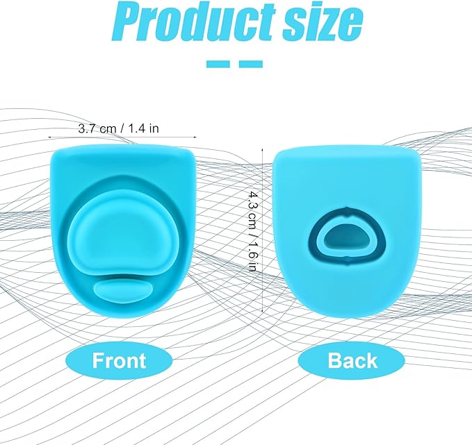 2pcs Water Bottle Top Lid Compatible with Owala FreeSip 24oz 32oz, Sealing Parts Replacement Stopper Silicone Plug Accessories for Owala Free Sip 19/24/32/40oz Seal Gasket Bottle Cap Mouth (Cyan)