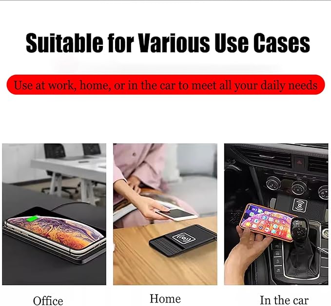 Car Charger Silicone Pad for MINI F56 F57 F60, Fast Phone Charger Non Slip Cell Phone Flat Charging mat, Upgraded chip, Overcharge Protection, B Type-C