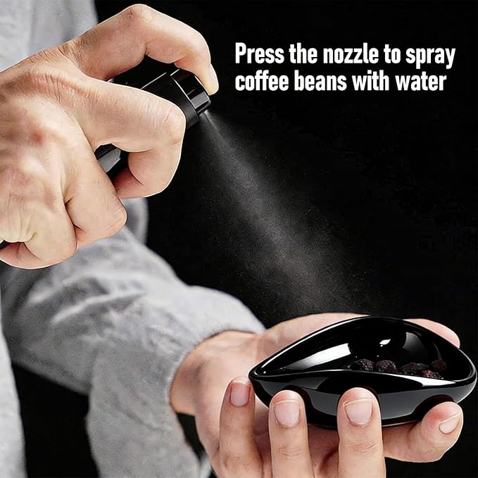 Coffee Bean Dosing Cup With 20ML Spray Bottle, Single Dosing Tray Espresso Bean Weighing Bowls Dose Coffee Measuring Container Tea Storage Tray for Beans Loose Leaf Tea Dose Vessel
