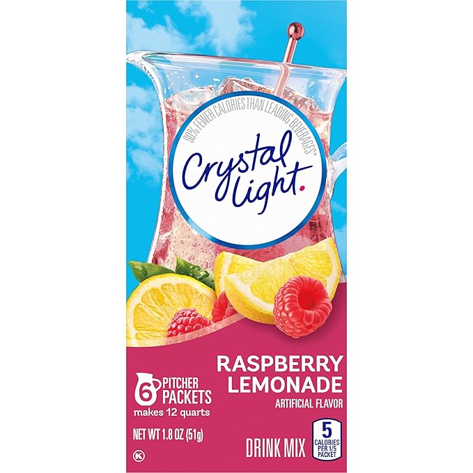 Crystal Light Raspberry Lemonade Drink Mix (6 Pitcher Packets)