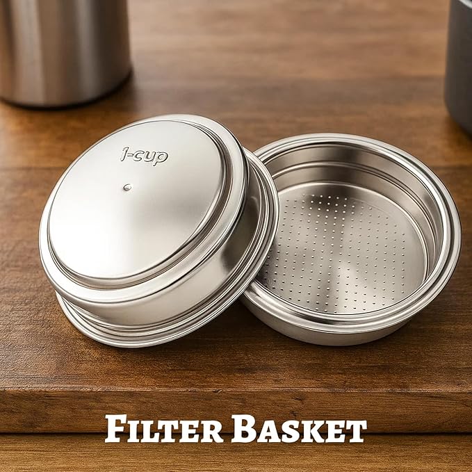 2 PCS 51mm Portafilter Basket, Portafilter 51mm, A Reliable Choice for Family Baristas, Portafilter Basket for Portafilter Coffee Machine (One Cup/Double Cup)