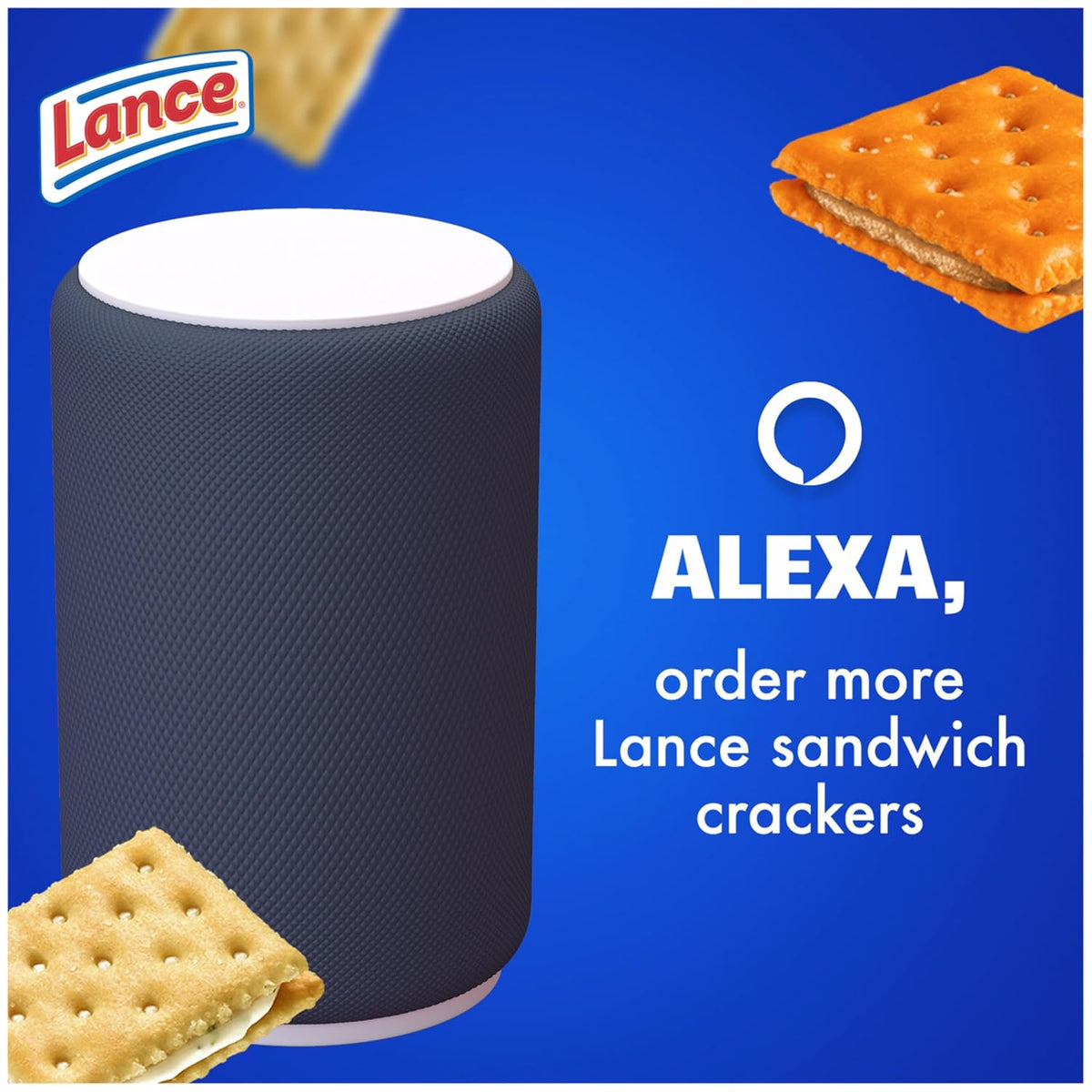 Lance Sandwich Crackers Variety Pack, 3 Flavors, 20 Individually Wrapped Packs, 6 Sandwiches Each