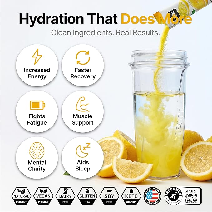 Engineered Nutrition Sugar-Free Electrolyte Powder Packets - Sampler Pack - Keto Hydration Packets with Magnesium, Potassium & Sodium - Zero Calorie, Vegan, Non-GMO, Gluten-Free - 10 Single Servings