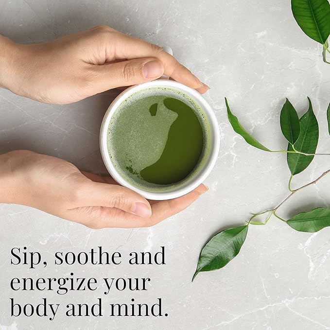 The Republic of Tea Organic Japanese Matcha Green Tea Full-Leaf Powder, 16 Oz Bag | Steeps 200 Cups