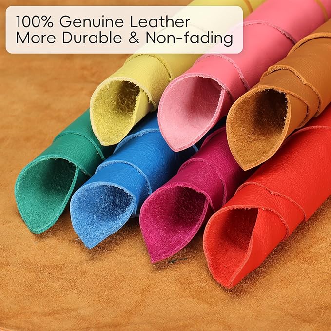 2-Pack Car Hook Holder - Leather Headrest Hooks for Purses & Bags, SUS304 (Light Brown)
