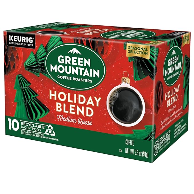 Green Mountain Coffee Roasters, Holiday Blend Coffee, Keurig Single Serve K-Cup Pods, 60 count