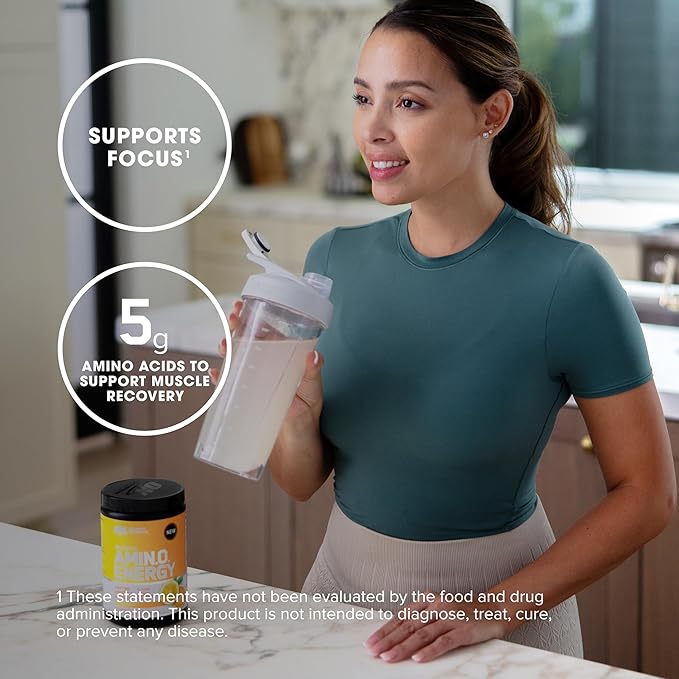 Optimum Nutrition Amino Energy - Pre Workout with Green Tea, BCAA, Amino Acids, Keto Friendly, Green Coffee Extract, Energy Powder - Citrus Spritz, 9.5 Ounce, 30 Servings (Packaging May Vary)
