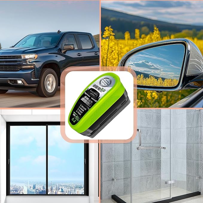 Car Glass Cleaning Brush - 150ml Oil Film Remover Tool, Anti Fog and Rain Protection Hydrophobic Gel | Windshield Cleaner and Glass Coating, Automotive Wipe Oil Film Cleaning for Clear Car windowss