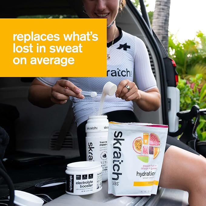 Skratch Labs Hydration Sports Drink Mix Packets – Real‑Fruit Electrolyte Powder for Fast Hydration & Endurance | Passion Fruit Orange Guava | 20 Pack | Vegan, Non‑GMO, Clean Ingredients