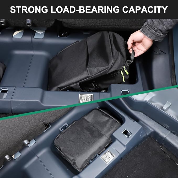 TOYCIDFG Under Seat Storage Bag Back Seat Organizer Compatible with Ford Maverick 2022 2023 2024 2025, Multi Pocket with Handle and Adjustable Shoulder Strap