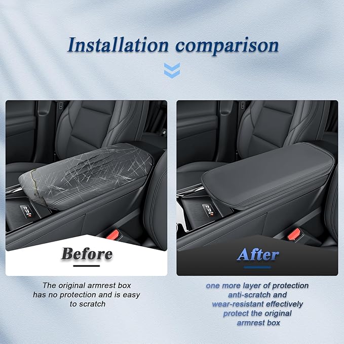 BIBIBO for 2024 2025 2026 Chevy Blazer EV Center Console Armrest Cover 2024-2026 Blazer EV Arm Rest Cover 2024+ Blazer EV Accessories 2025 Blazer EV Armrest Pad(NOT FIT Blazer)