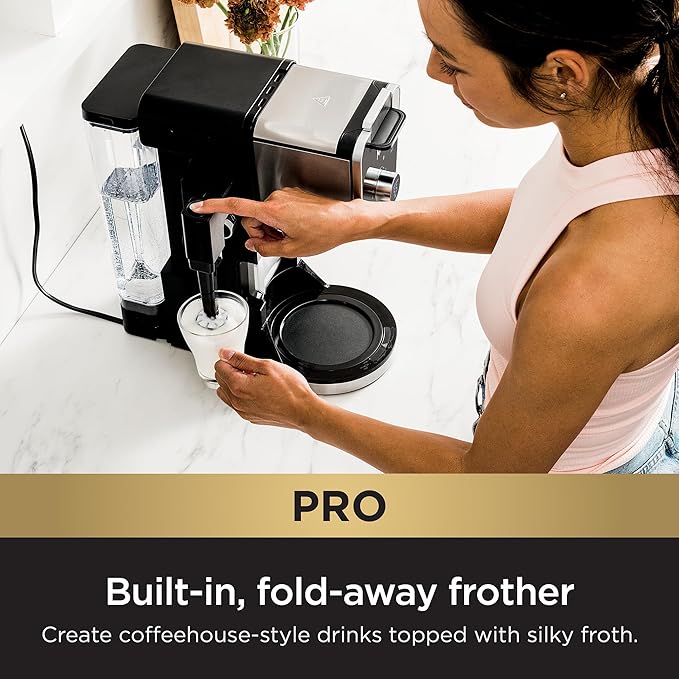 Ninja Drip Coffee Maker With K Cup Combo, DualBrew Pro Specialty Coffee System, Coffee Machine Compatible with K-Cup Pods, 12 Cup Single Serve Coffee Makers with Paper Filter, CFP301