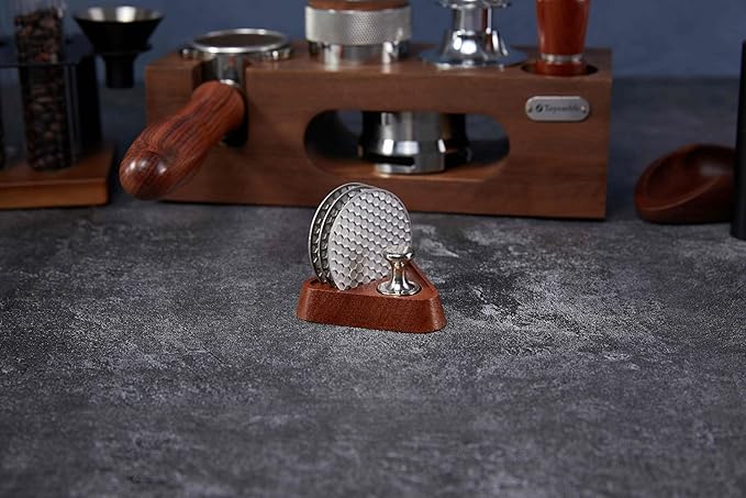 Espresso 3cps 58.5mm Puck Screen made of 316 stainless steel 1mm thick 60μm accuracy Reusable Filter for Espresso Portafilter Filter Basket