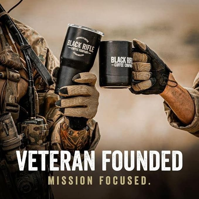 Black Rifle Coffee Company, AK-47 Espresso,100% Arabica Coffee,Colombian Supremo Roasted Dark, Whole Bean 12 oz Bag