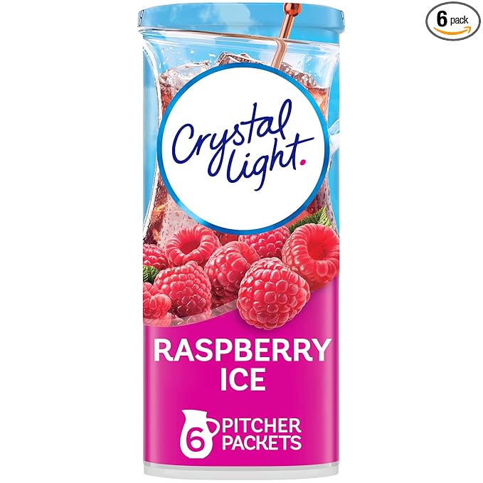 Crystal Light Sugar-Free Raspberry Ice Drink Mix (6 Pitcher Packets)