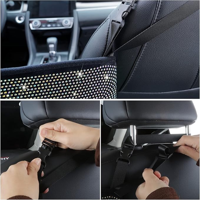 eing Car Organizers and Storage Purse Holder,Seat Back Net Handbag Purse Accessories for Women,Road Trip Essentials for Adults,Mom Gifts,Birthday Gifts Presents for Mom,Multicolor