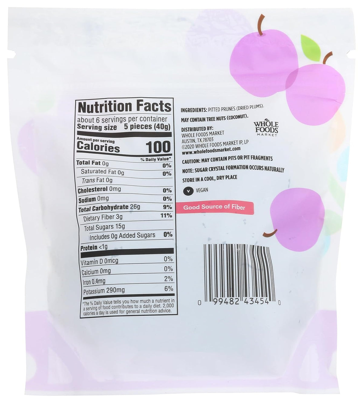 365 by Whole Foods Market, Pitted Prunes, 8 Ounce