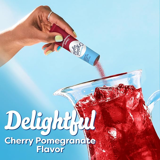Crystal Light Drink Mix, 5 Pitcher Packets, for Flavorful Hydration and Shareable Refreshment, Cherry Pomegranate, flavored with other natural flavor, Zero Sugar, Low Calorie, 2.2 oz