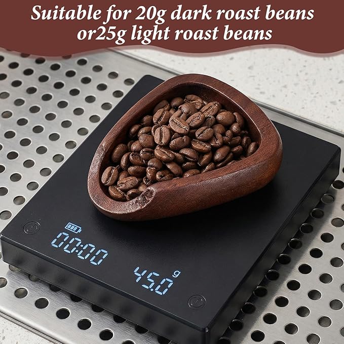 1 Pc Coffee Bean Dosing Cup, Dosing Walnut Wood Cups Coffee Measuring Cup Precise Measuring for Espresso Tea Bar Accessories Kit