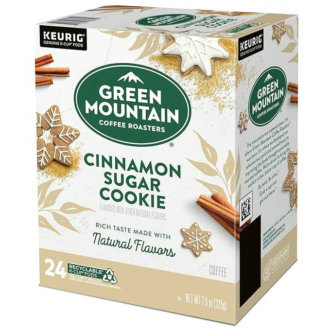 Green Mountain Coffee Roasters Cinnamon Sugar Cookie Keurig Single-Serve K-Cup Pods, Light Roast Coffee, 96 Count