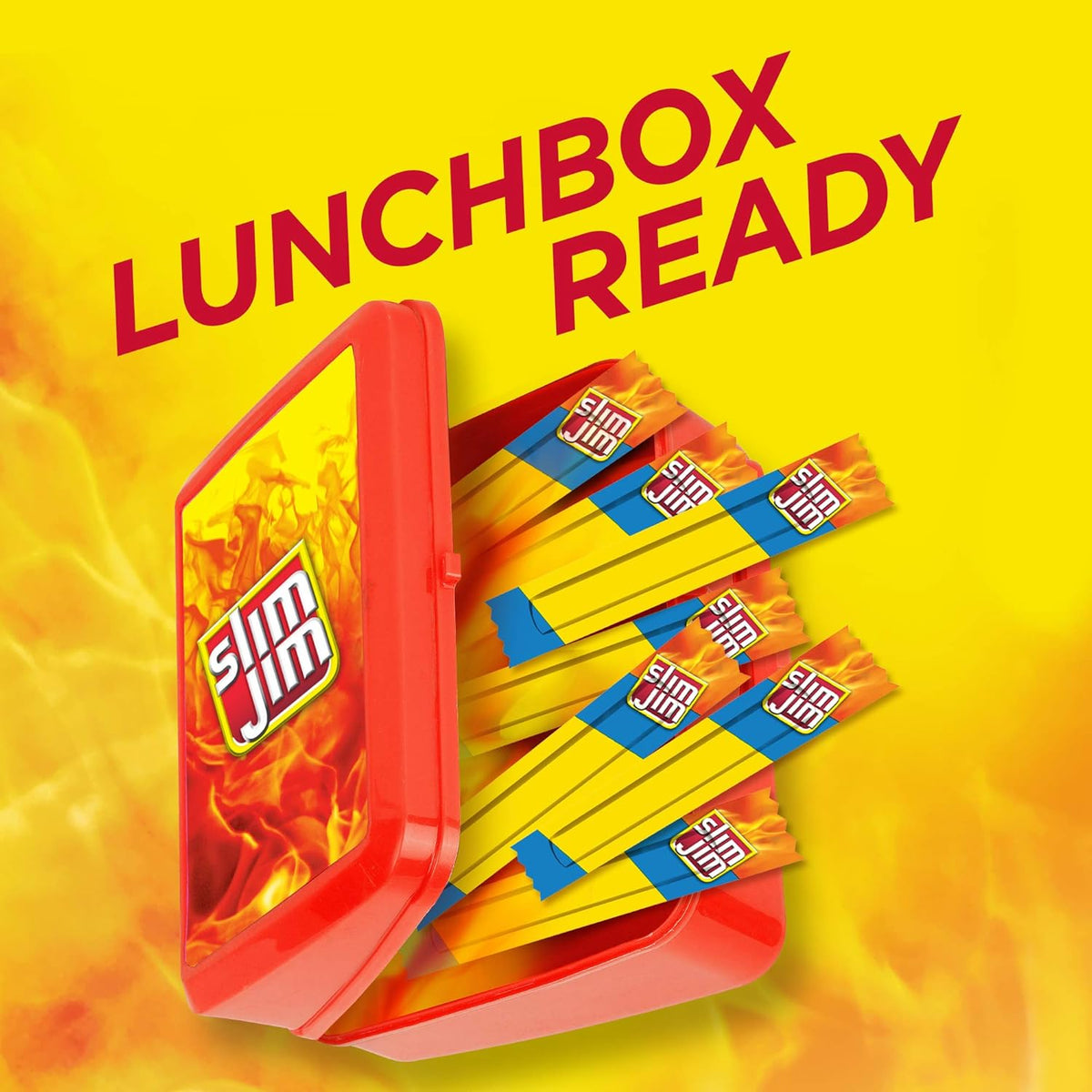 Slim Jim Smoked Meat Sticks, Mild Flavor, 6g Protein Per Serving, Snack Size, 0.28 oz. (14 Count)