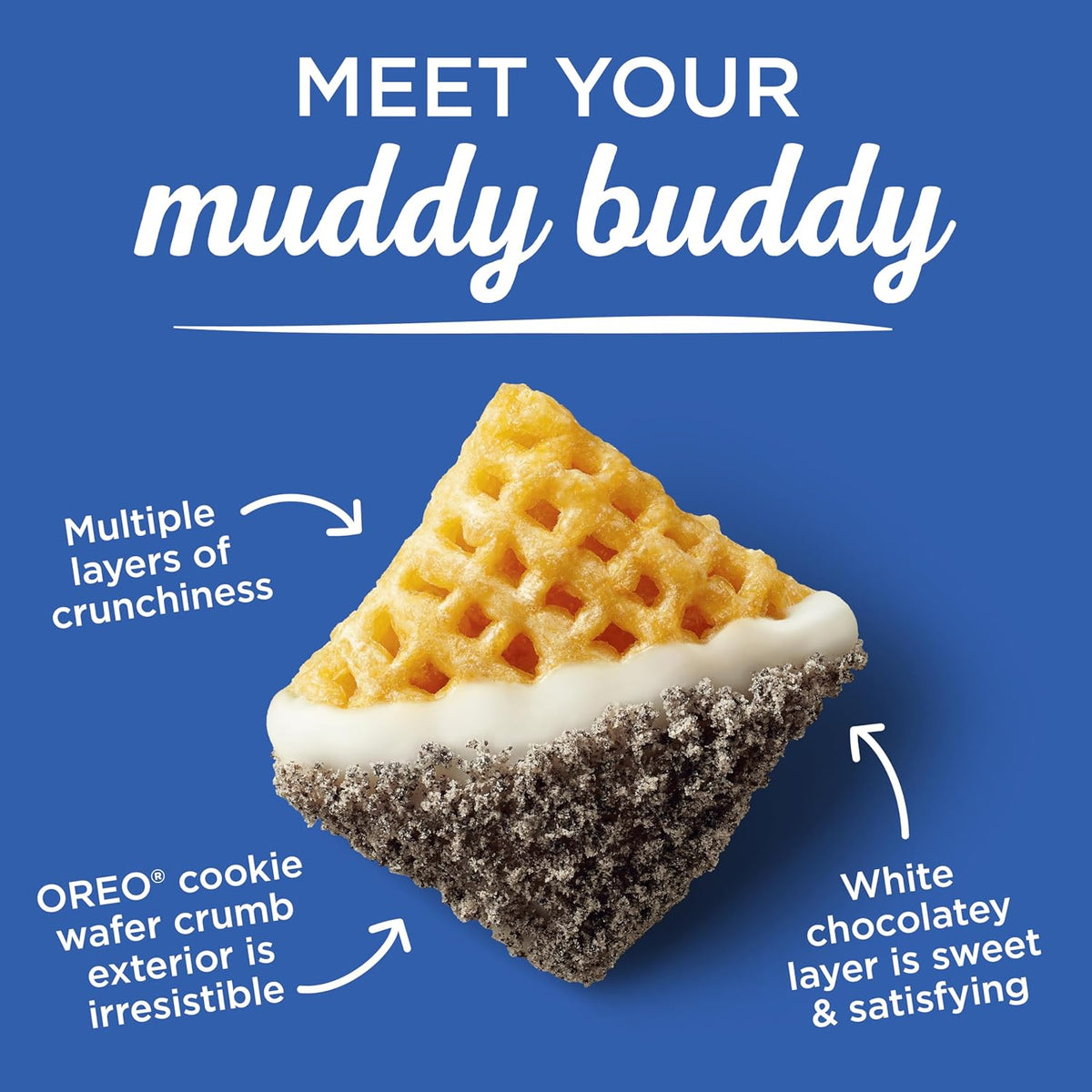 Chex, Mix Muddy Buddies, Oreo Cookies and Cream Snack Mix, 9 Ounce