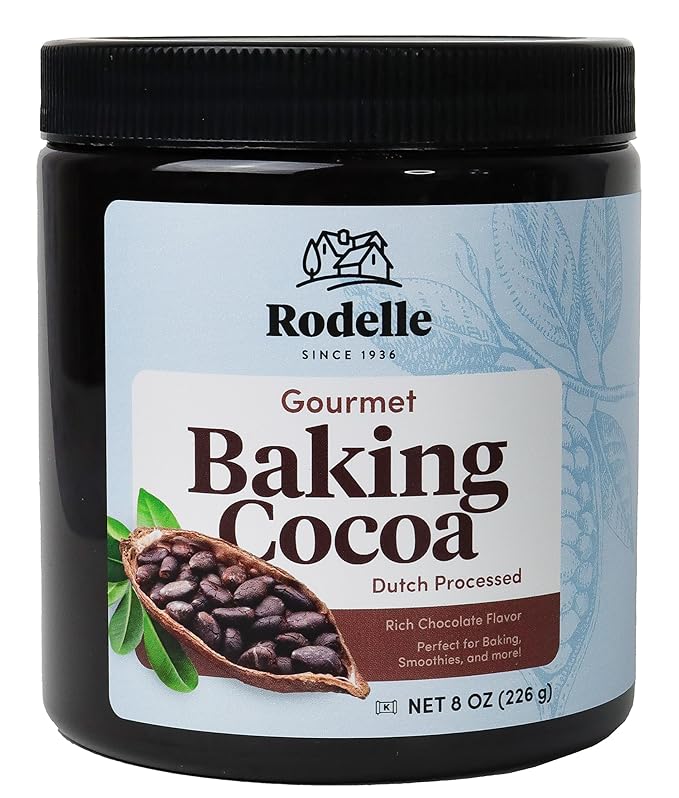 Rodelle Gourmet Baking Cocoa Gluten Free, 8 Ounce