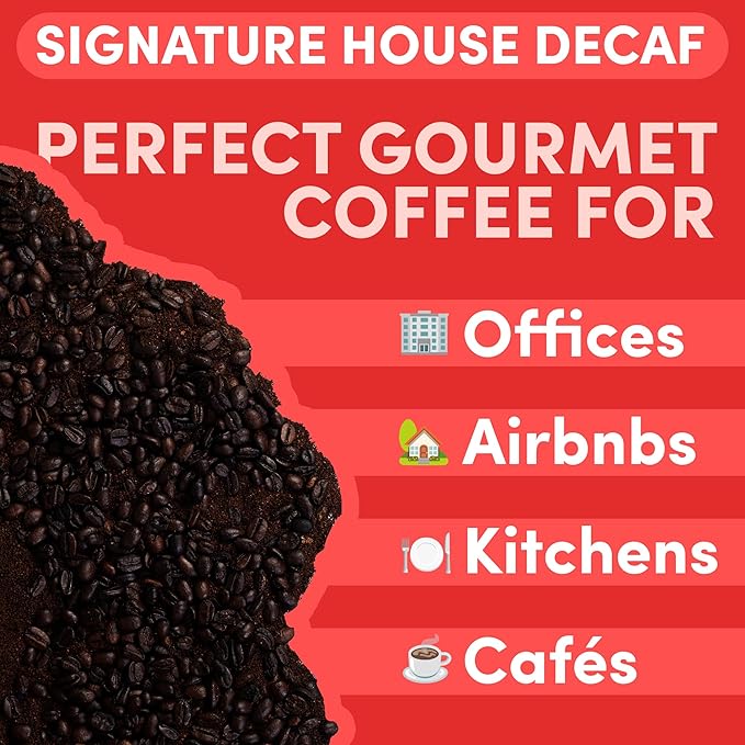 Decaf Ground Coffee | Medium Roast Decaffeinated Coffee | Smooth Low Acid Ground | Specialty Grade, Mold-Free | 12 oz
