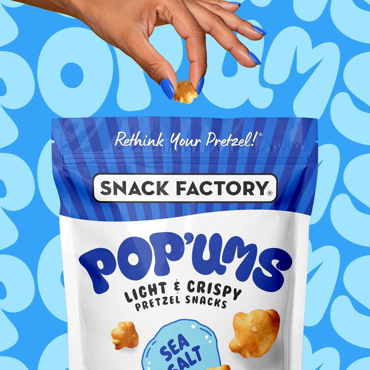 Snack Factory Pop'ums Sea Salt Pretzel Snacks, 9 Oz Bag